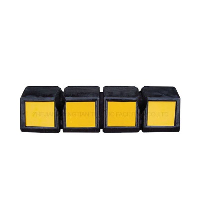 Rubber Black And Yellow Rubber Stopper Rubber Road Safety Stopper Price For Garage